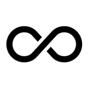 Paradigm Press Logo - black infinity symbol 